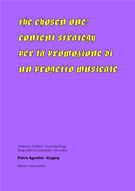 Metal Italiano Su Cui Si Basa Questo Progetto Di Hobbistico/Post Lavorativo Che Ne Frena Sostanzialmente Lo Svilup- Tesi