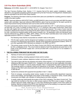 2.01 2016 Fire Alarm Submittals