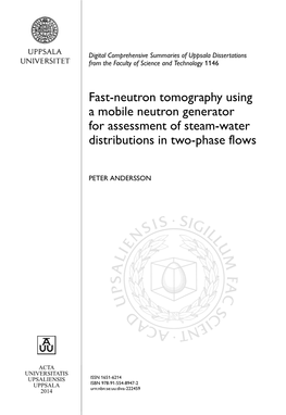 Fast-Neutron Tomography Using a Mobile Neutron Generator for Assessment of Steam-Water Distributions in Two-Phase Flows