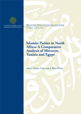 Islamist Parties in North Africa: a Comparative Analysis of Morocco, Tunisia and Egypt