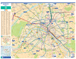 Plan Du Réseau Metro De Paris Avec Rues