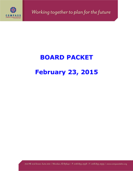 BOARD PACKET February 23, 2015