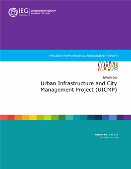 Rwanda: Urban Infrastructure and City Management Project (UICMP)