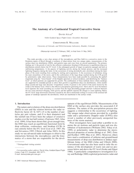 The Anatomy of a Continental Tropical Convective Storm