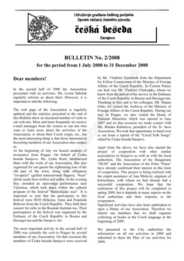 BULLETIN No. 2/2008