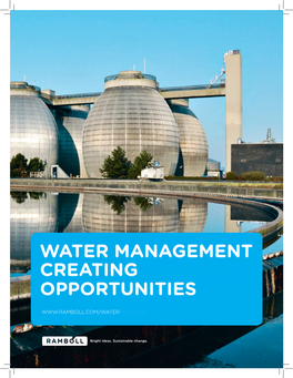 Water Management Creating Opportunities