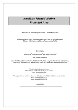 Namibian Islands' Marine Protected Area