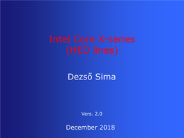 Intel Core X-Series (HED Lines)