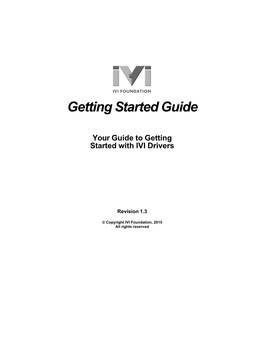 IVI Getting Started Guide