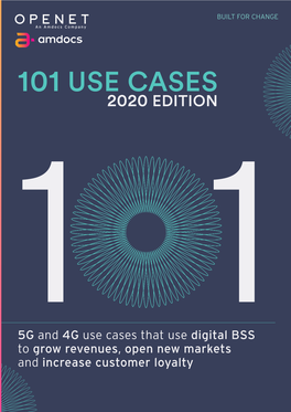 101 USE CASES 2 2020 EDITION Click Here to Return to the Contents Page