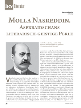 Molla Nasreddin. Aserbaidschans Literarisch-Geistige Perle
