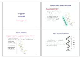 Genetic Code Cells Xenobiology Genetic Information Chemical