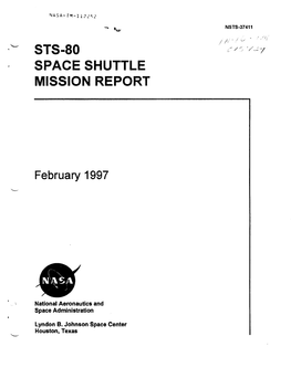 Sts-80 Space Shuttle Mission Report