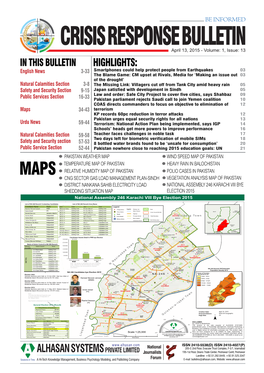 Crisis Response Bulletin Page 1-16