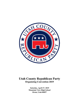 2019 UCRP Organizing Convention Program