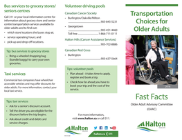 Transportation Choices for Older Adults