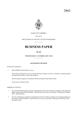 2863 Business Paper