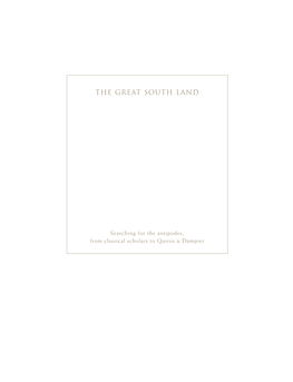 The Great South Land