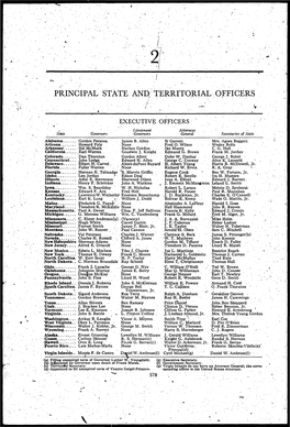 State and Territorial Officers