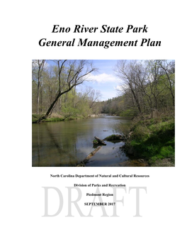 Eno River State Park General Management Plan