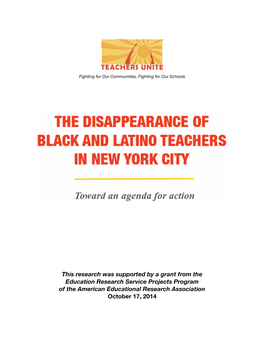 The Disappearance of Black and Latino/A Educators, There Is Much More Work to Be Done
