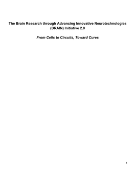 Brain Research Through Advancing Innovative Neurotechnologies (BRAIN) Initiative 2.0