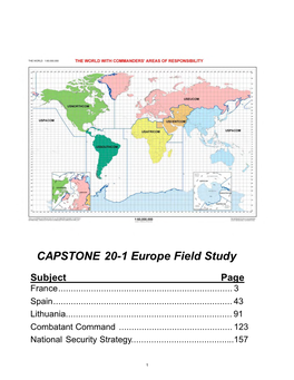 CAPSTONE 20-1 Europe Field Study