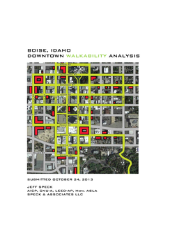 Boise, Idaho Downtown Walkability Analysis