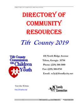 Tift County 2019