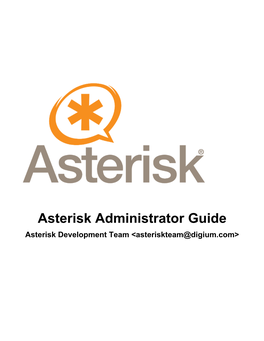 Asterisk Administrator Guide