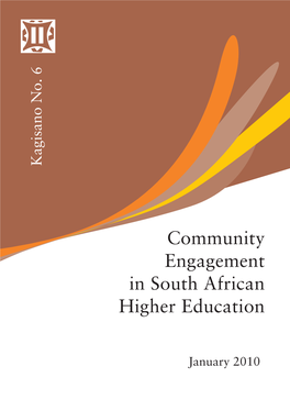 Community Engagement in South African Higher Education