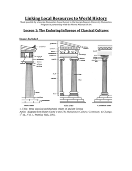 Unit 1: the Enduring Influence of Classical