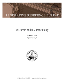 Wisconsin and U.S. Trade Policy