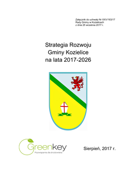 Strategia Rozwoju Gminy Kozielice Na Lata 2017-2026