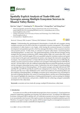 Spatially Explicit Analysis of Trade-Offs and Synergies Among