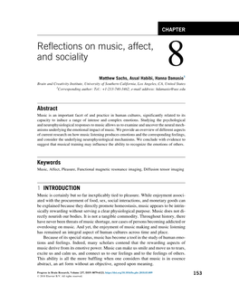 Reflections on Music, Affect, and Sociality