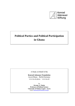 Political Parties and Political Participation in Ghana