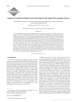 Typhoon Ensemble Prediction System Developed at the Japan Meteorological Agency