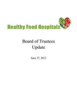 Board of Trustees Update