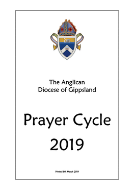 Prayer Cycle 2019