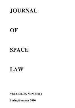 514519 Journal of Space Law V.36 No.1.Ps