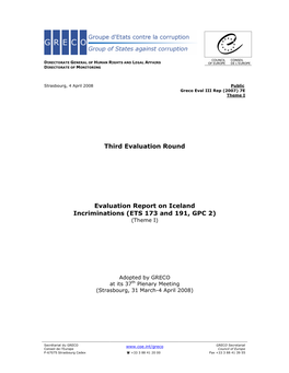 ETS 173 and 191, GPC 2) (Theme I)