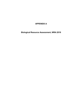 Biological Resources Assessment