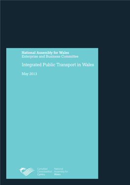 Enterprise and Business Committee Integrated Public Transport in Wales