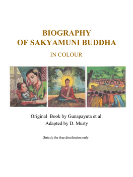 Biography of Sakyamuni Buddha in Colour