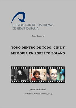 Cine Y Memoria En Roberto Bolaño