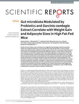 Gut Microbiota Modulated by Probiotics And