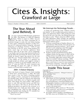 February 2002 ISSN 1534-0937 Walt Crawford
