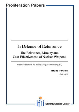 In Defense of Deterrence