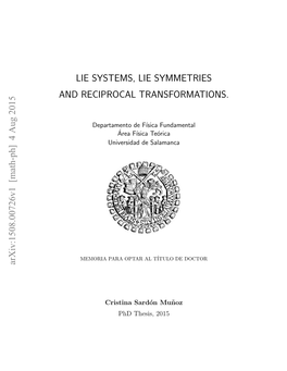 Lie Systems, Lie Symmetries and Reciprocal Transformations